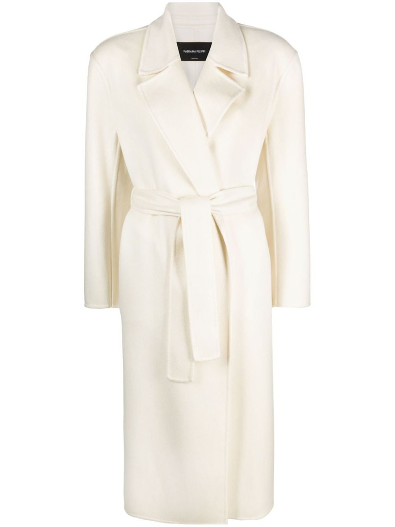 belted-waist trench coat 1