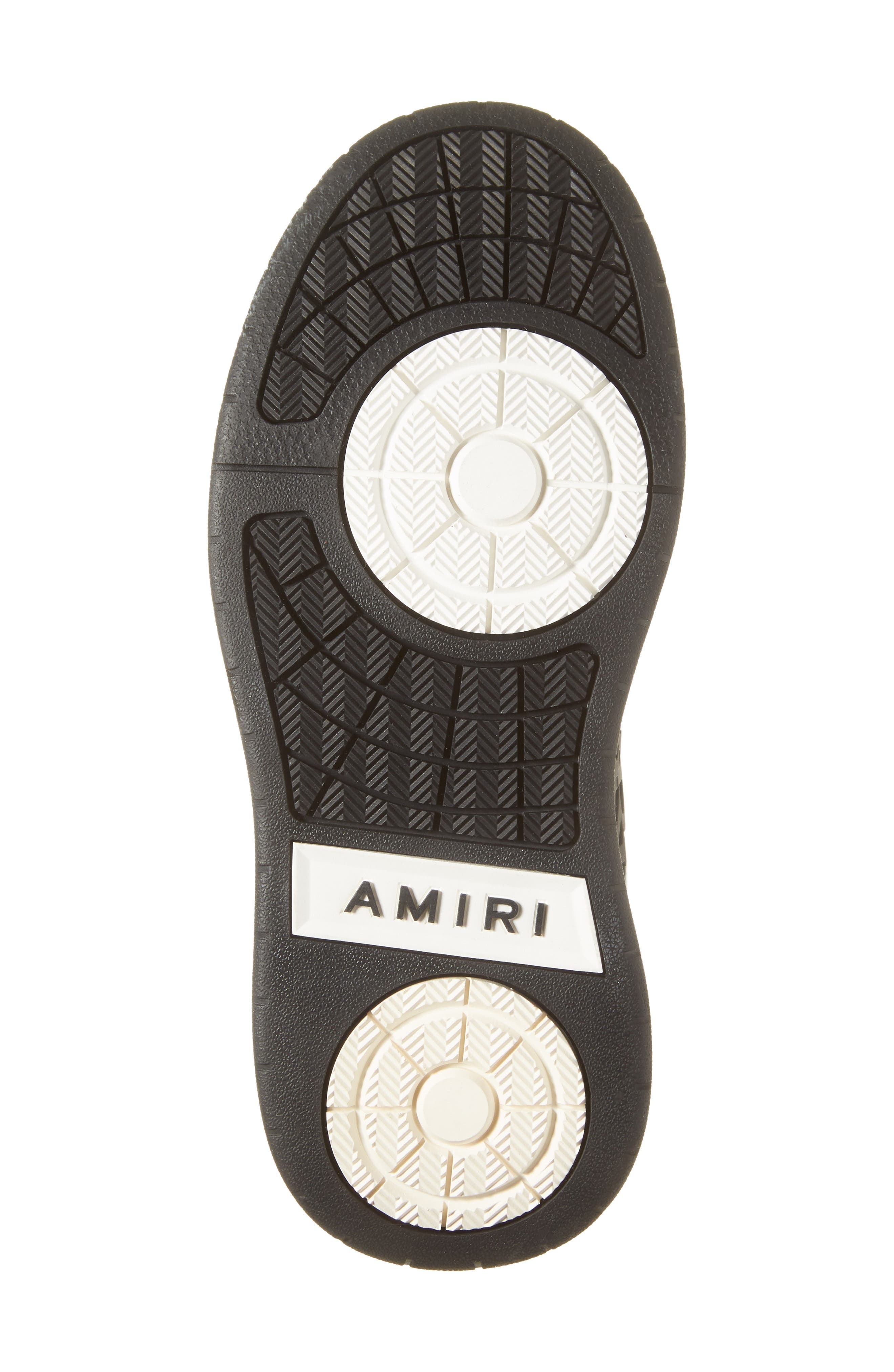AMIRI Classic Logo Low Top Sneaker in White Black at Nordstrom - 6
