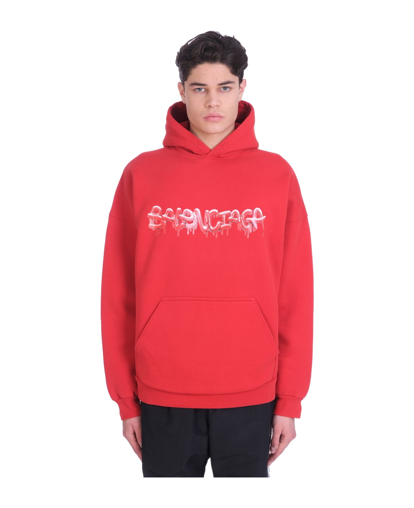 Sweatshirt In Red Cotton - 1