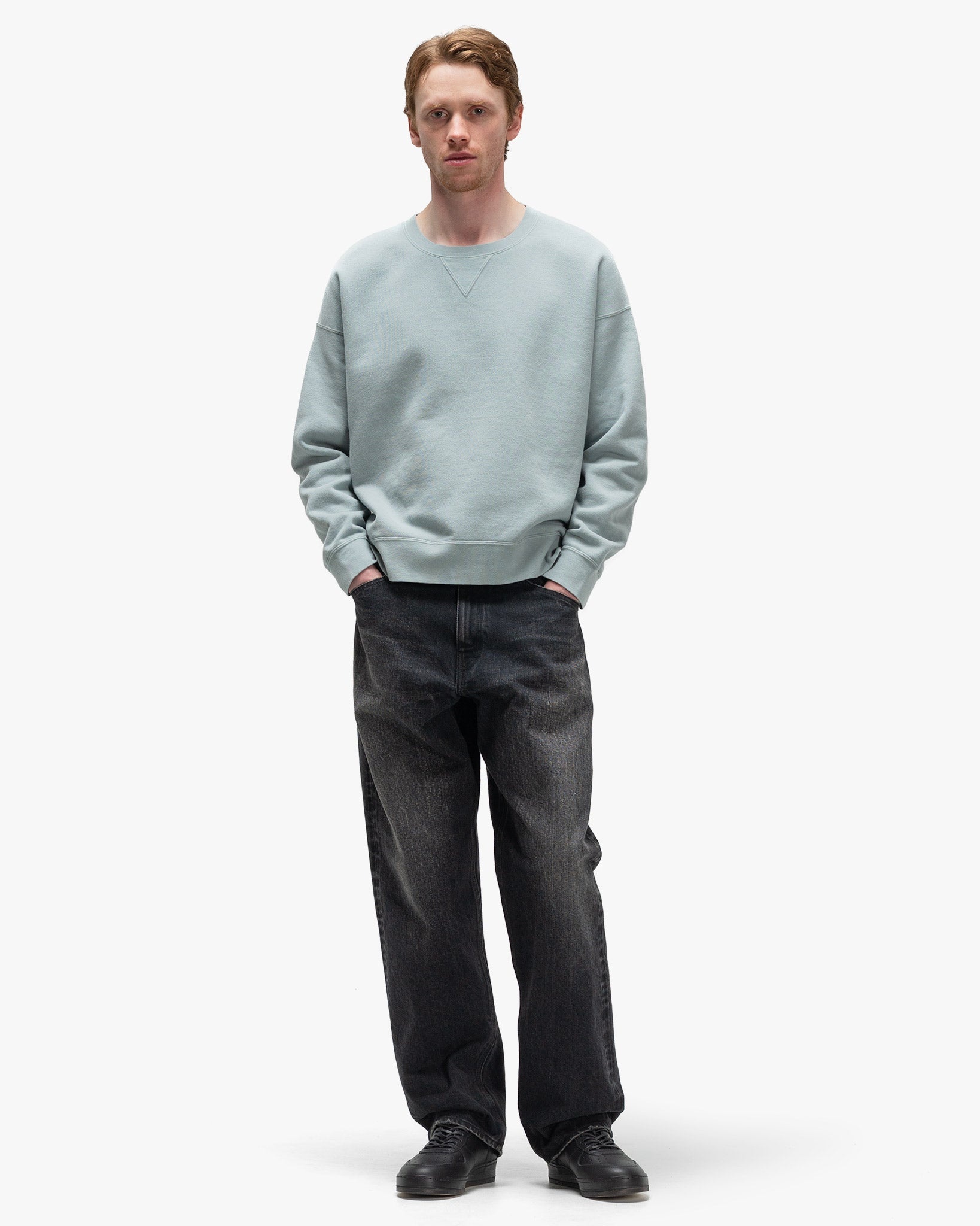 Jumbo SB Sweat L/S DMGD Lt. Green - 2