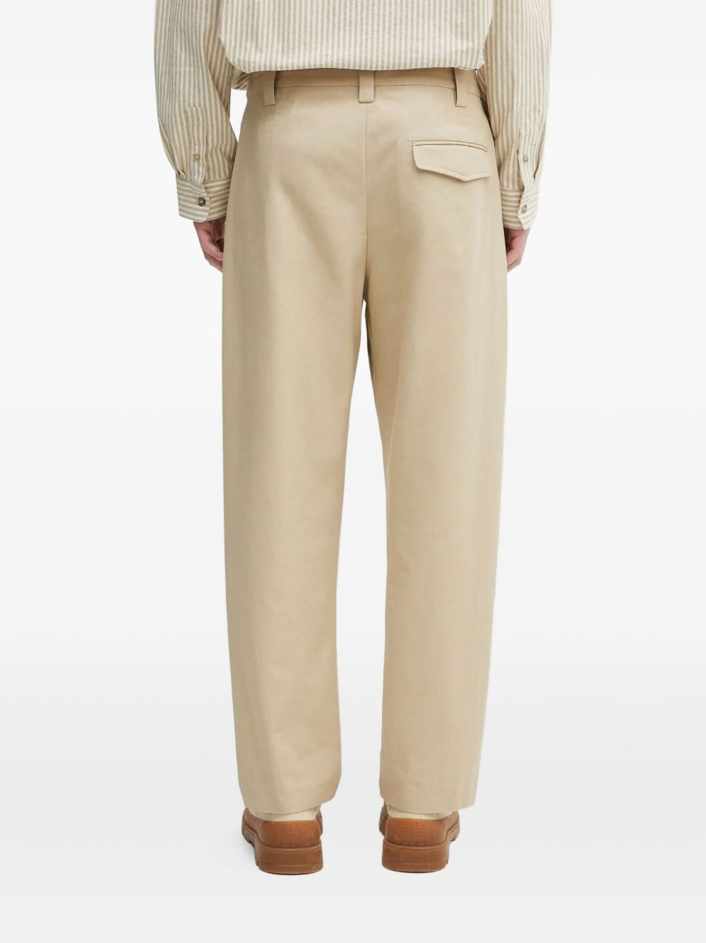 pleated-pocket trousers - 4