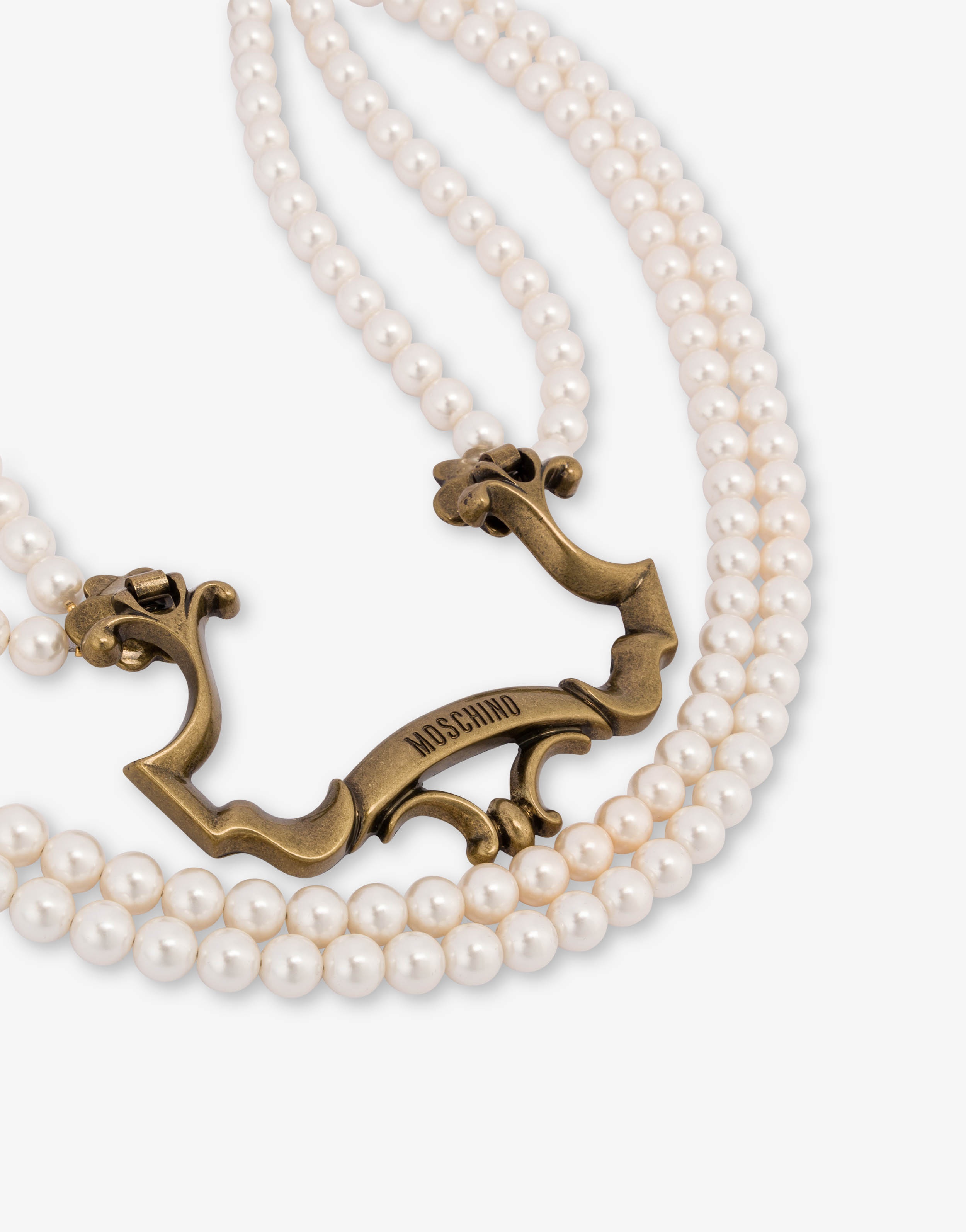 BAROQUE DETAIL PEARL NECKLACE - 2