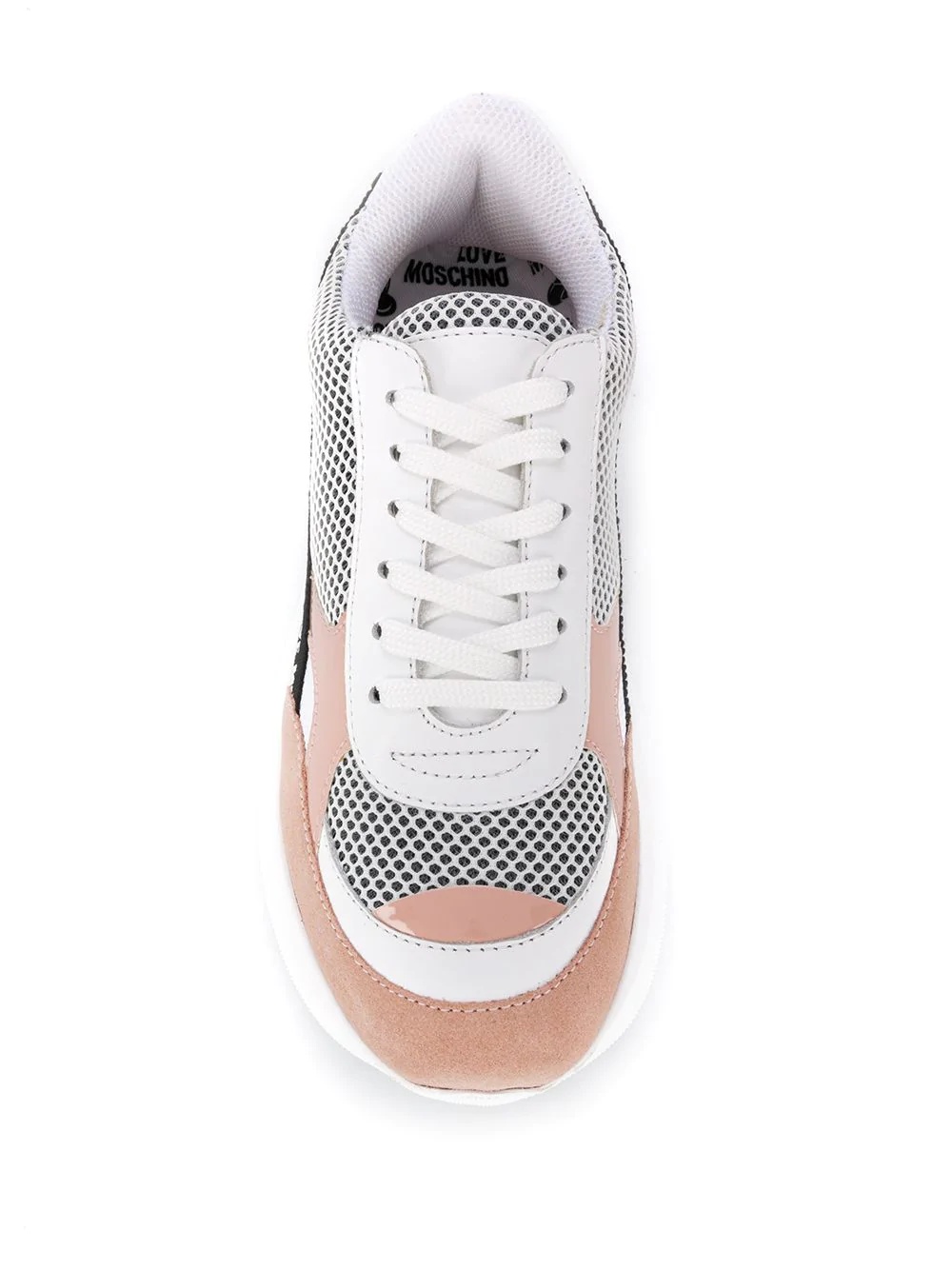 logo tape low top sneakers - 4