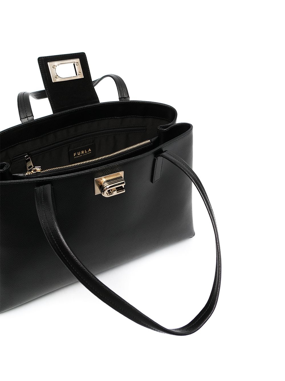 1927 leather tote bag - 6