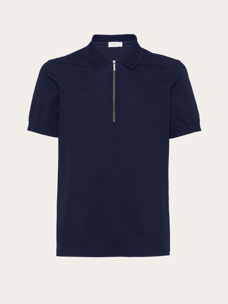 Polo with zip collar 1