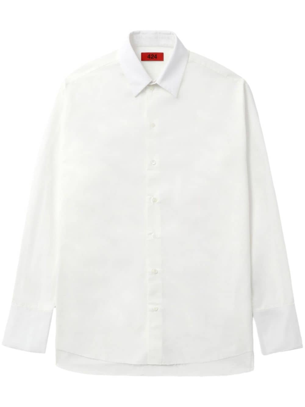 classic collar cotton shirt - 2