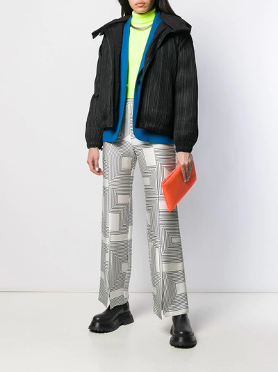 Pleats Please Issey Miyake pleated bomber jacket outlook