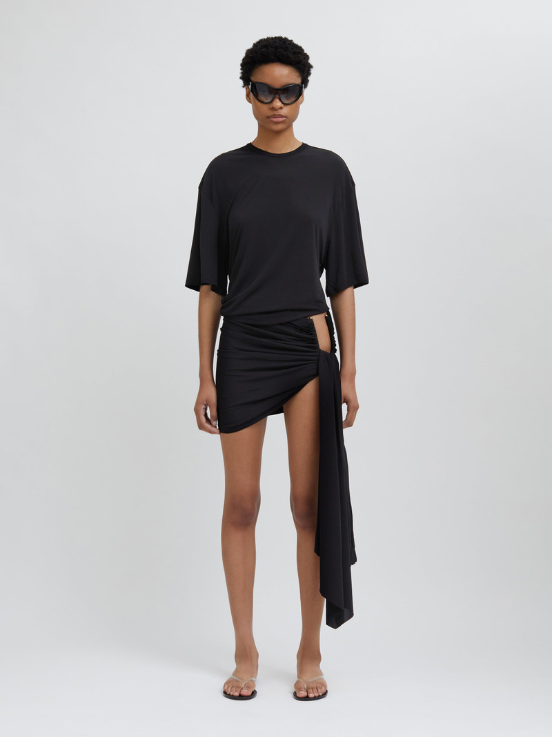 CHRISTOPHER ESBER Side Cowl Waist Tee outlook