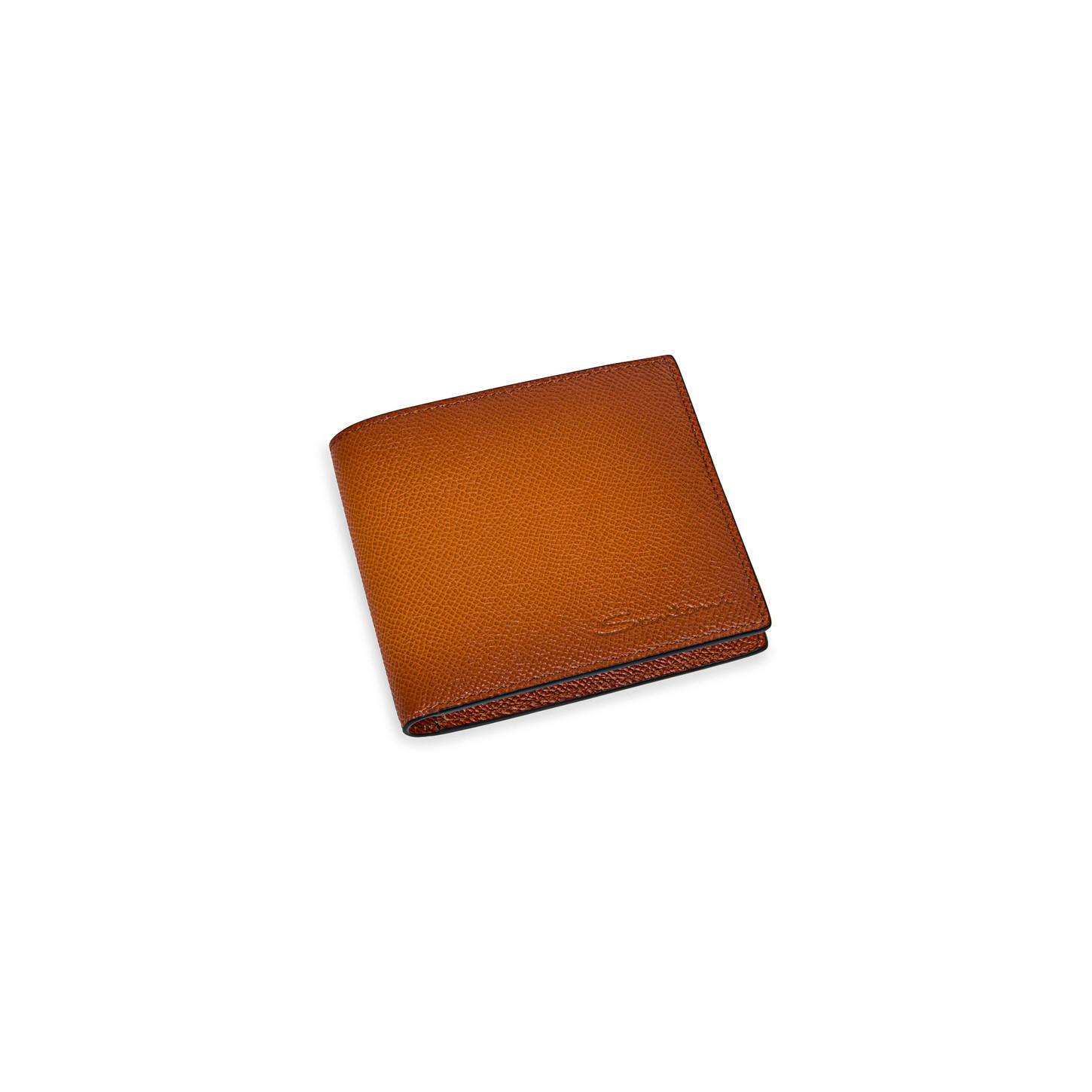 Orange saffiano leather wallet - 3