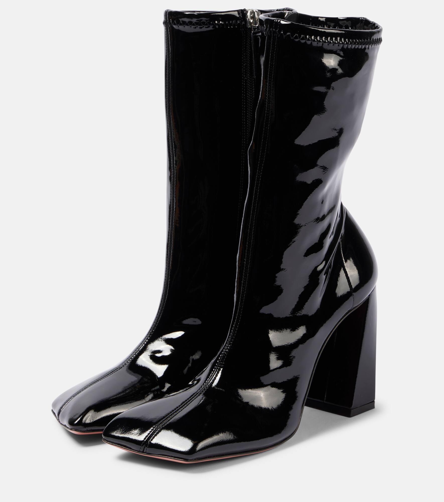 Marine 95 latex ankle boots - 4