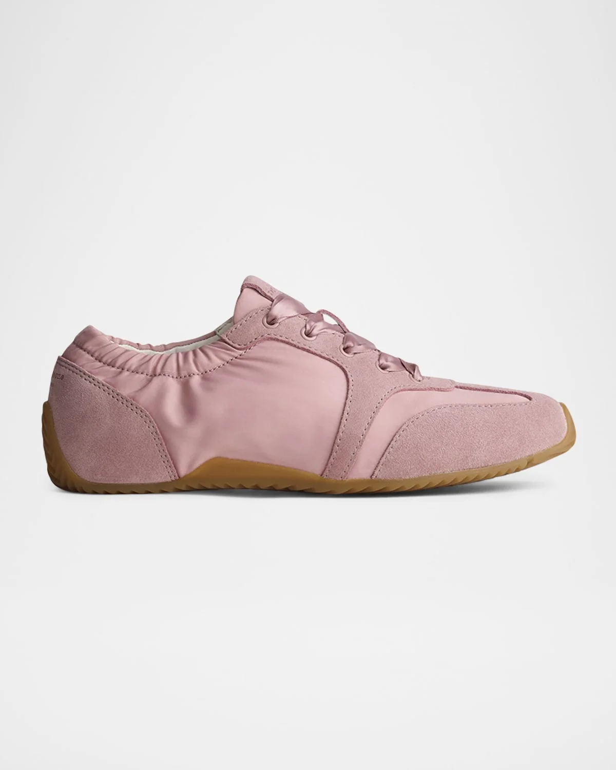 Emilee Ballet Twill and Suede Slim Runner Sneakers - 1