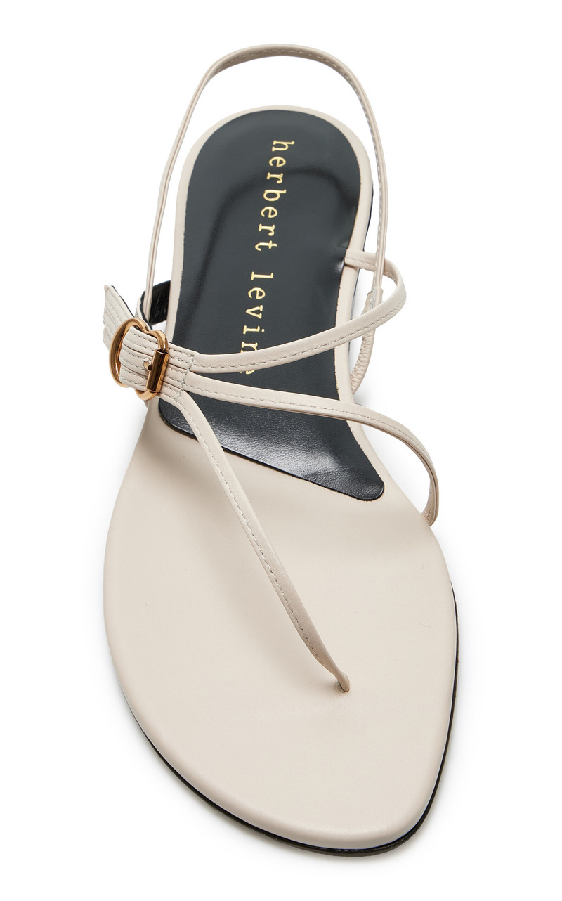 herbert levine Starry-Eyed Leather Sandals ivory outlook