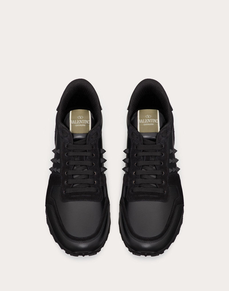 Calfskin Rockstud Sneaker 4