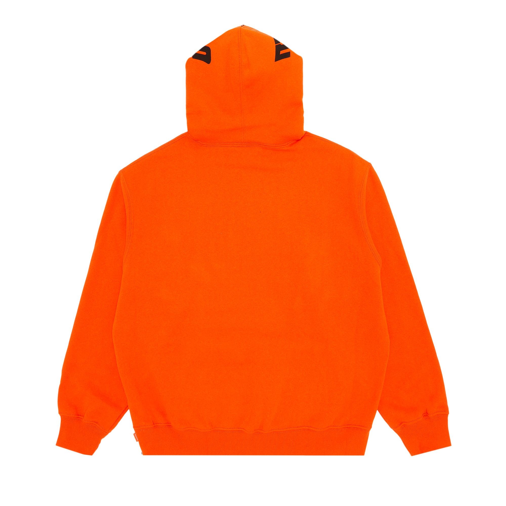 Supreme Warm Up Hooded Sweatshirt 'Bright Orange' - 2