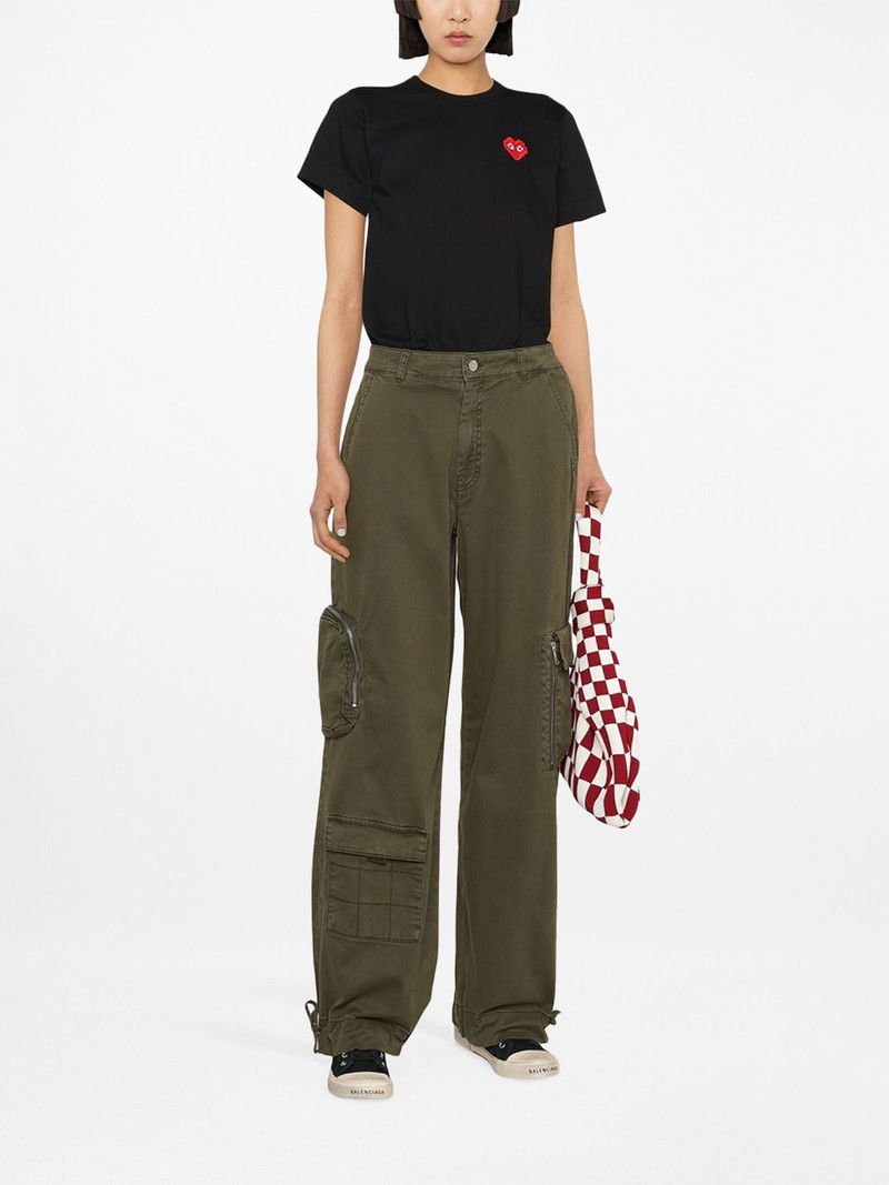 Comme des Garçons PLAY logo-patch cotton T-shirt outlook