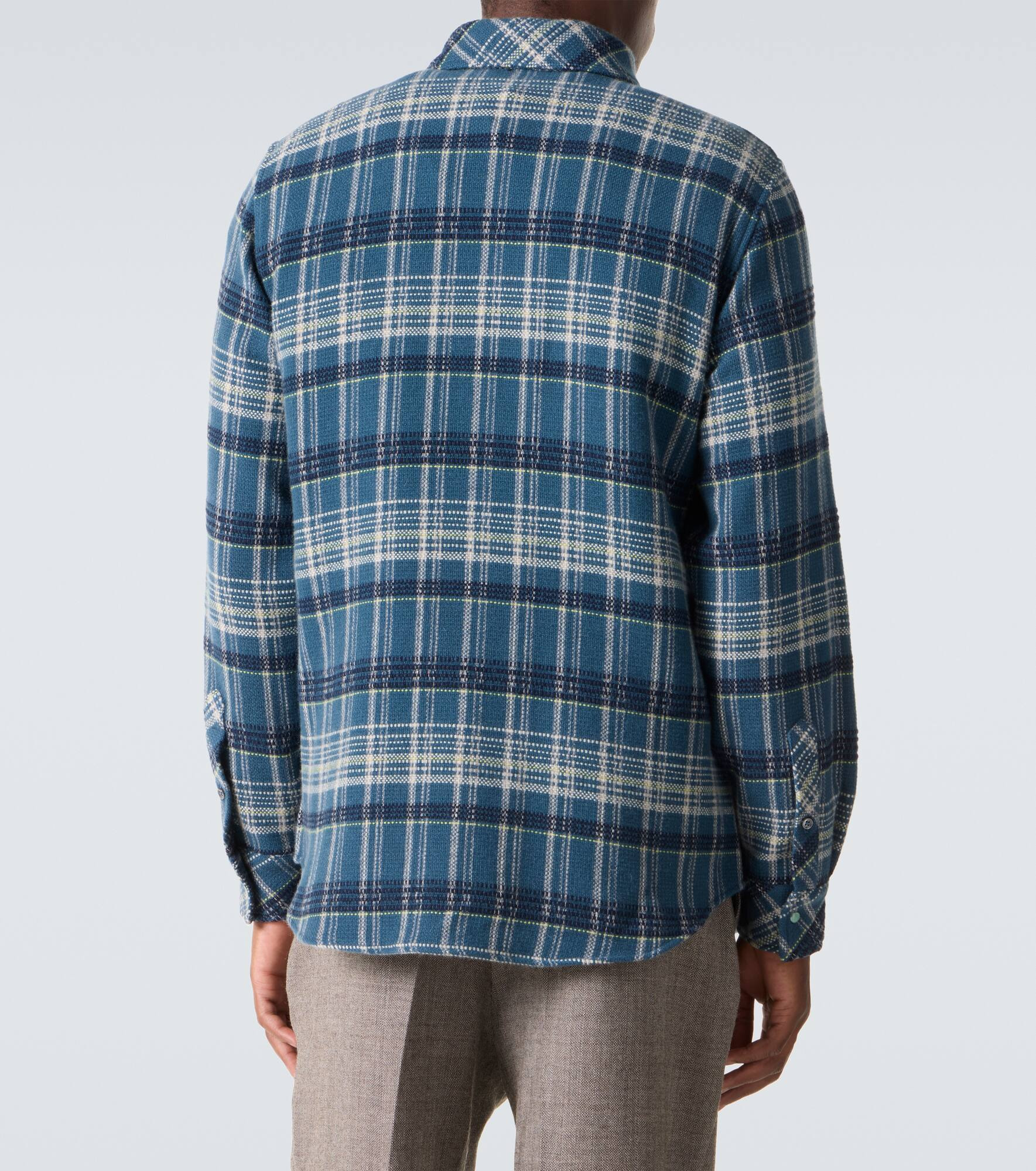 Fantasia tartan cashmere shirt - 4