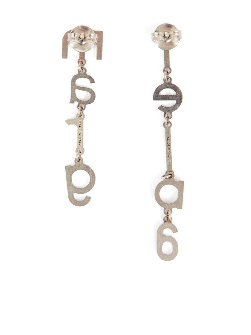 Letter Logo earrings - 4
