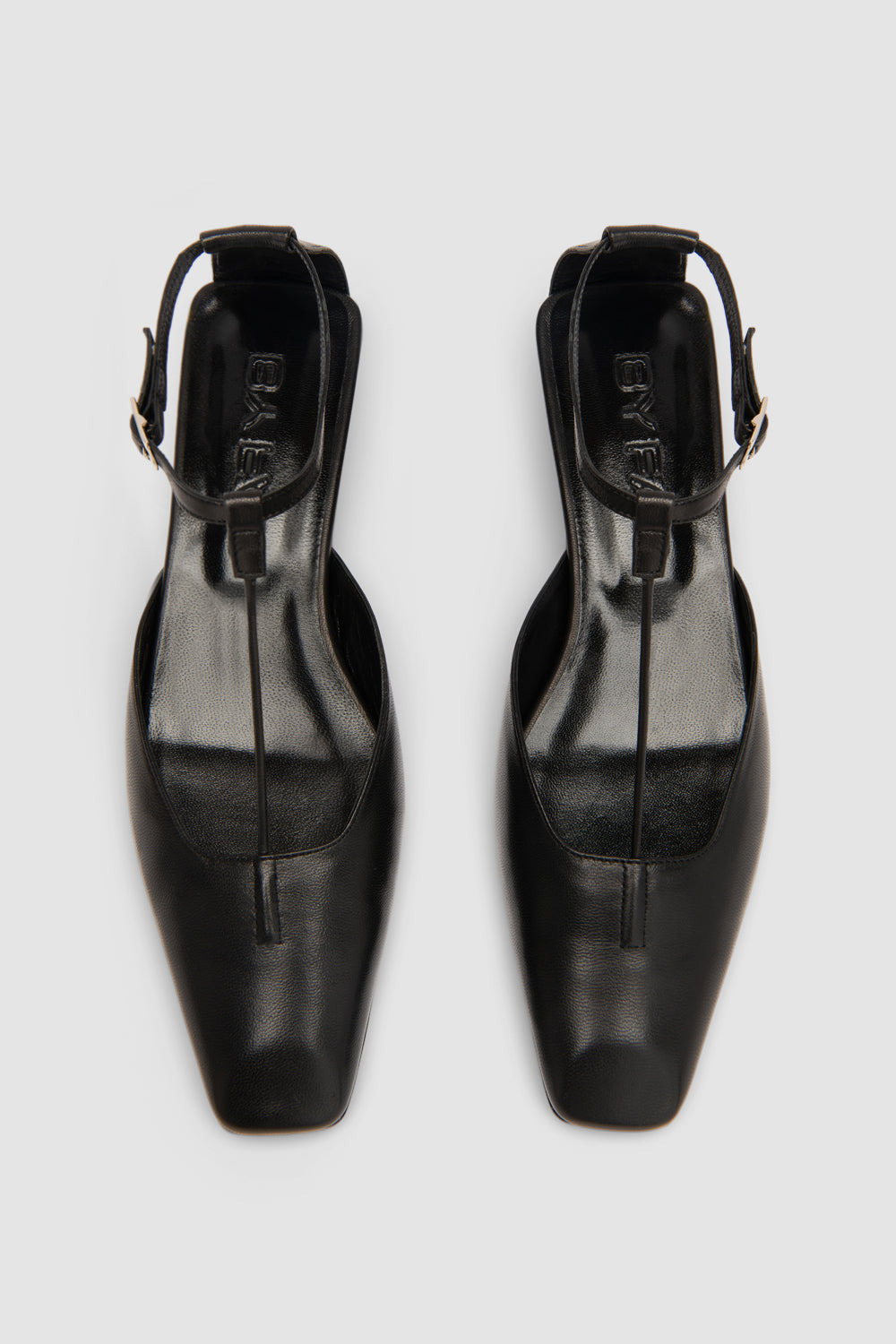 Tao Black Lamb Nappa Leather Kitten Heel - 3