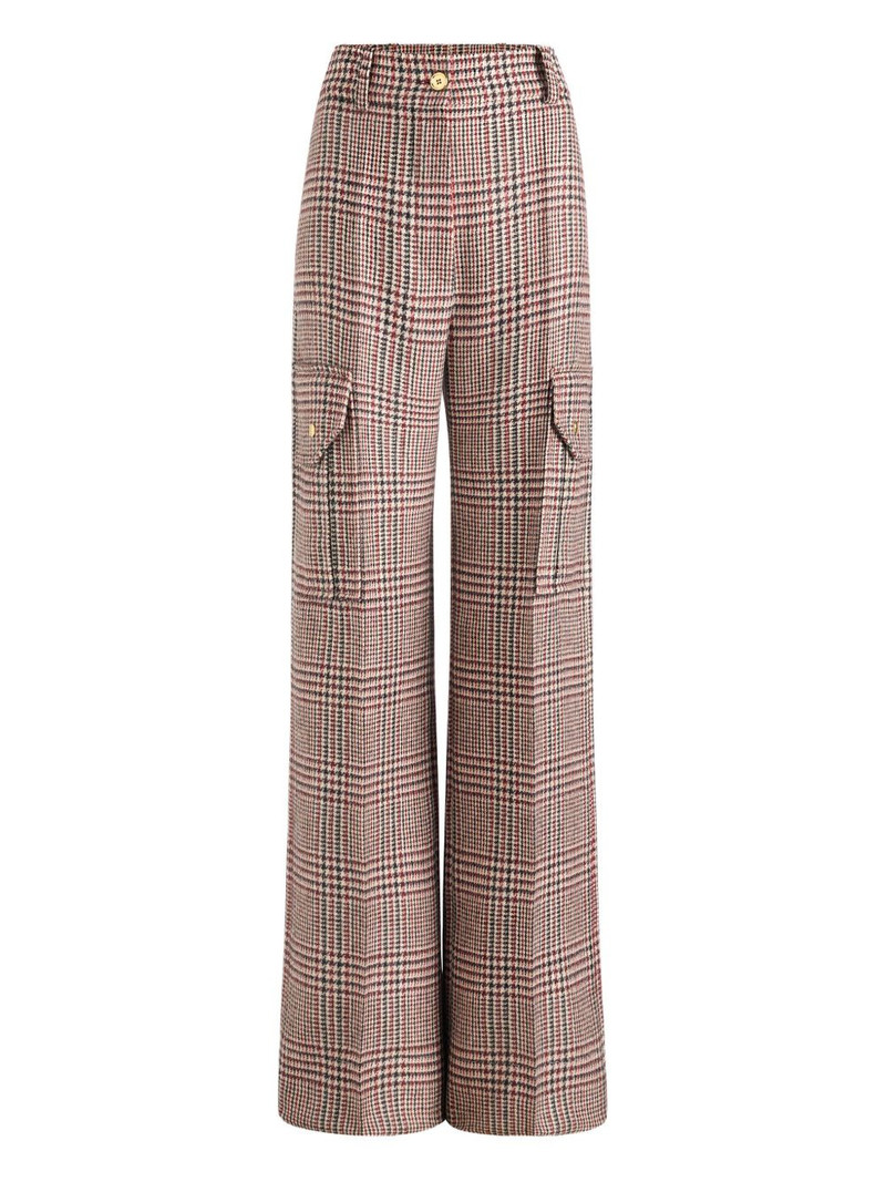 Prince of Wales-check cargo pants 1