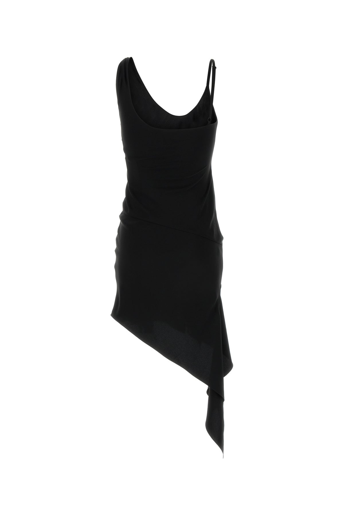 Black polyester mini dress - 2