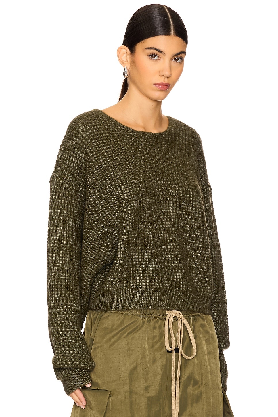 Cropped Crewneck Sweatshirt - 2