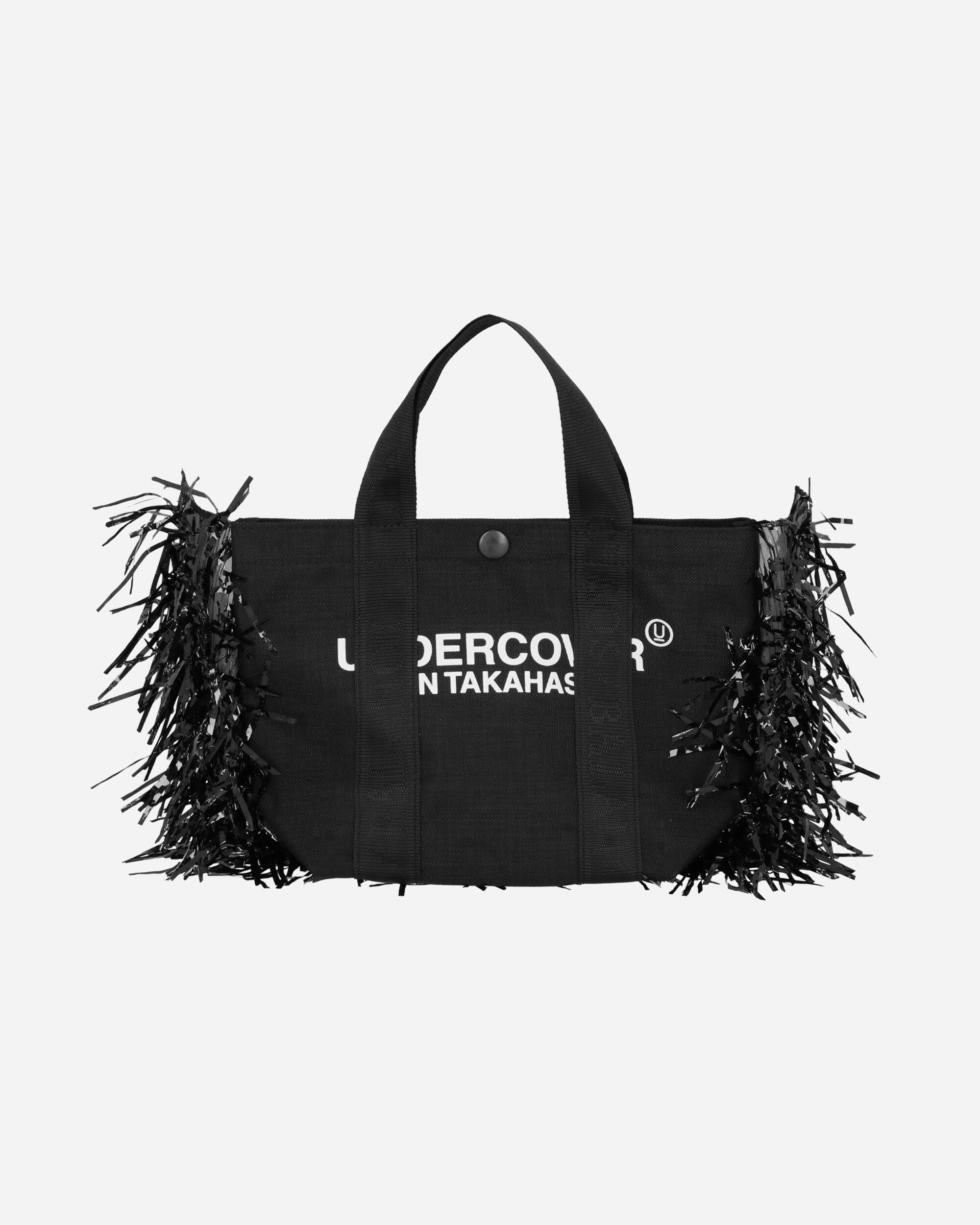 Fringe Nylon Tote Bag Black - 2