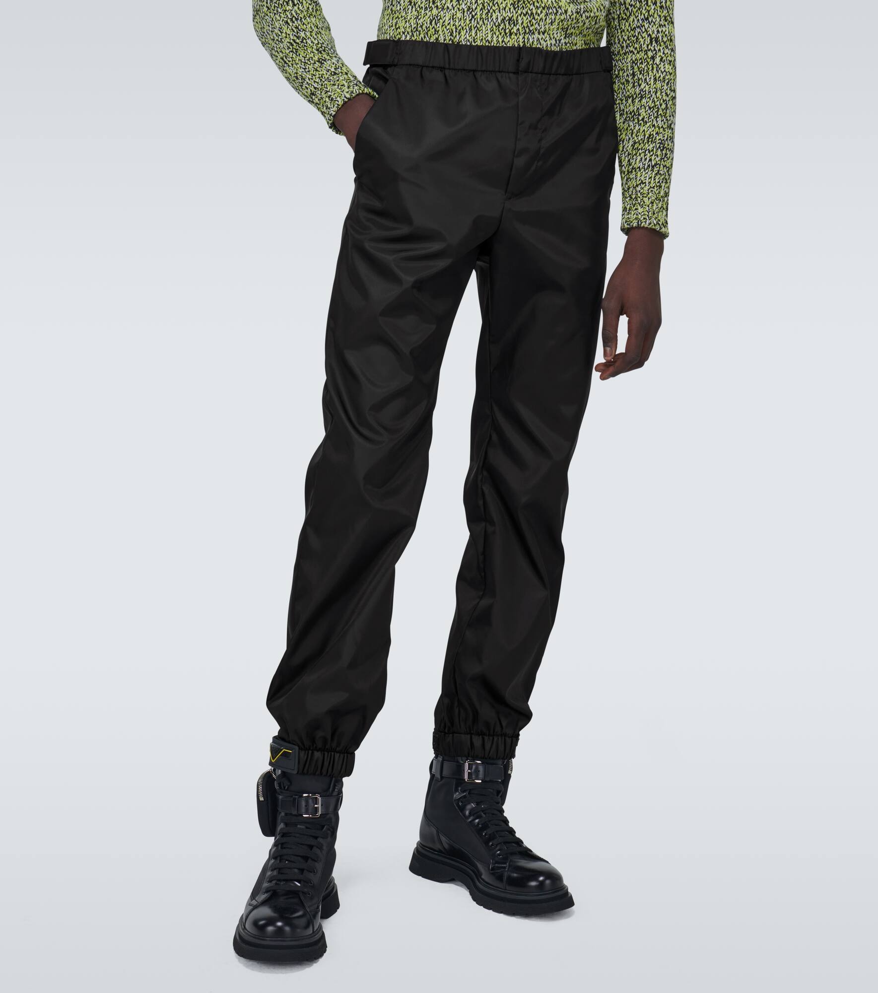 Nylon cuffed drawstring pants - 3
