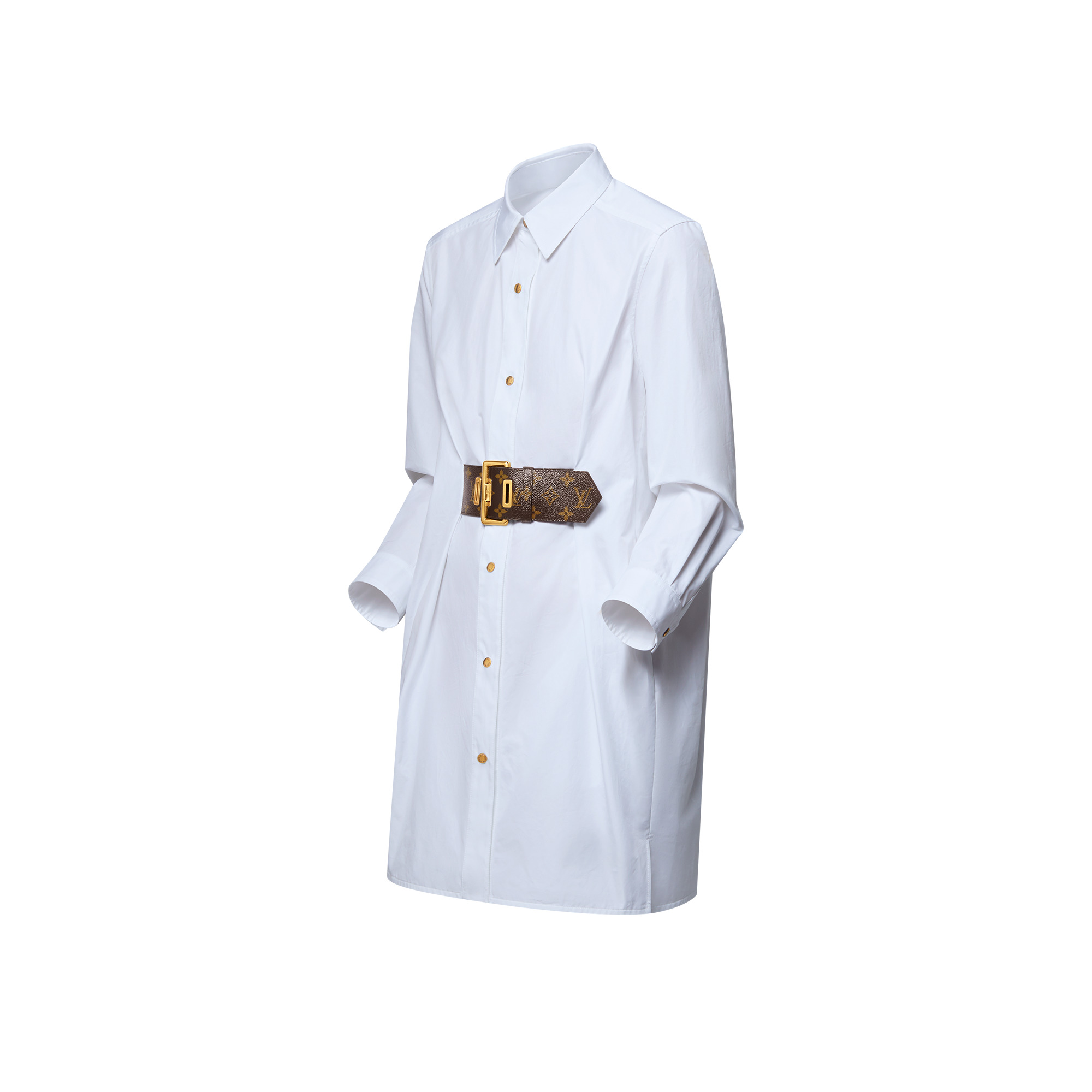 Belted Shirt Dress - 2