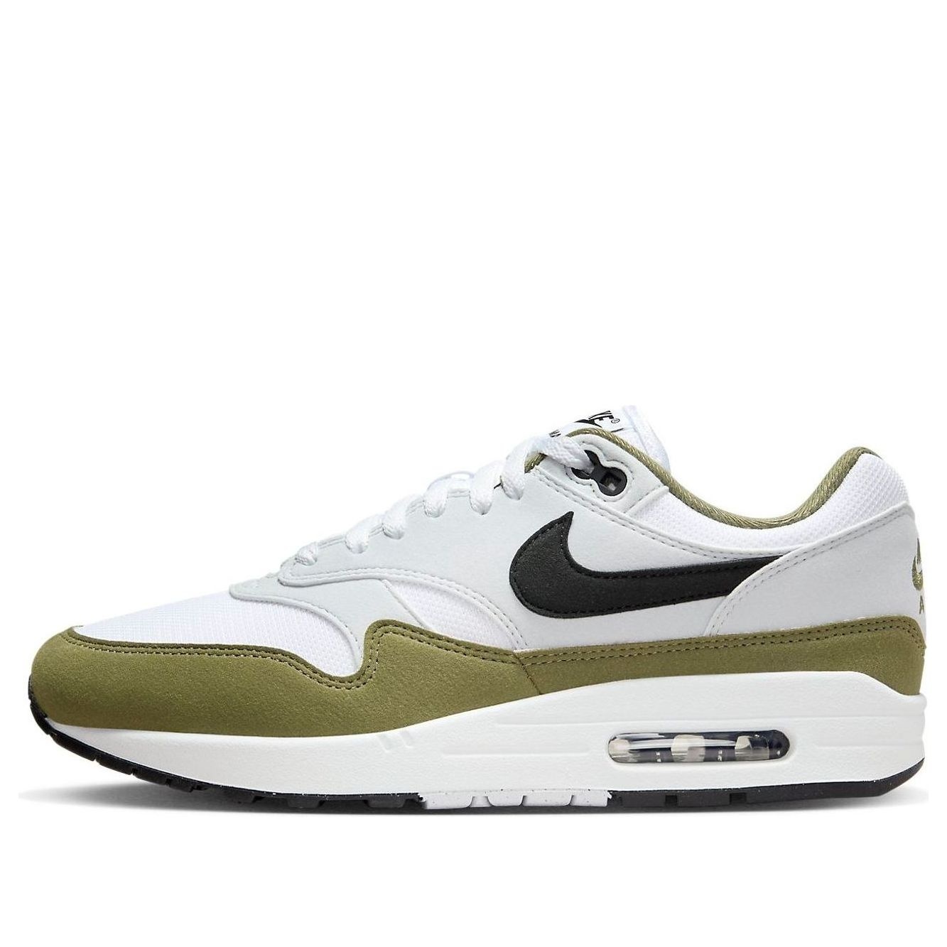 Nike Air Max 1 'White Black Medium Olive' FD9082-102 - 1