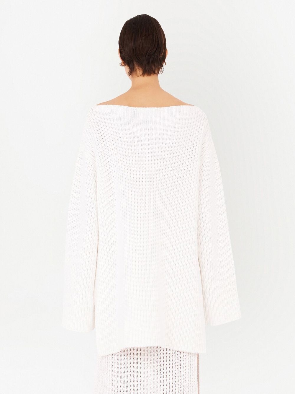 side-slit ribbed-knit jumper - 4