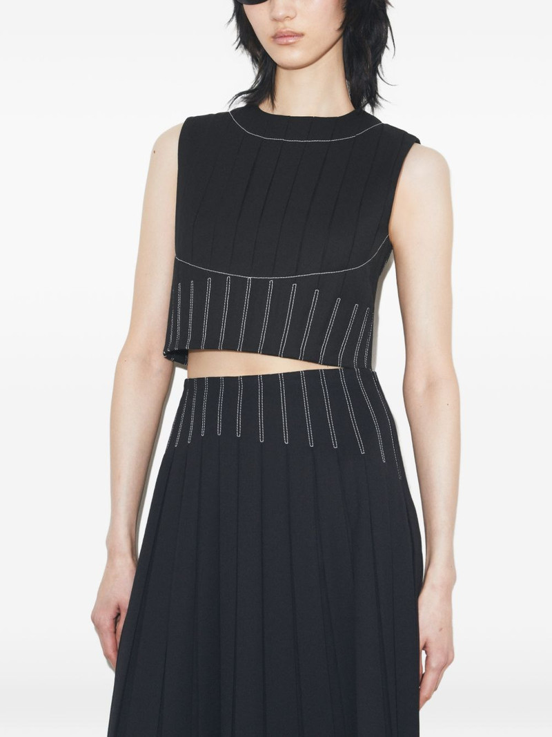 wool twill pleated top 4