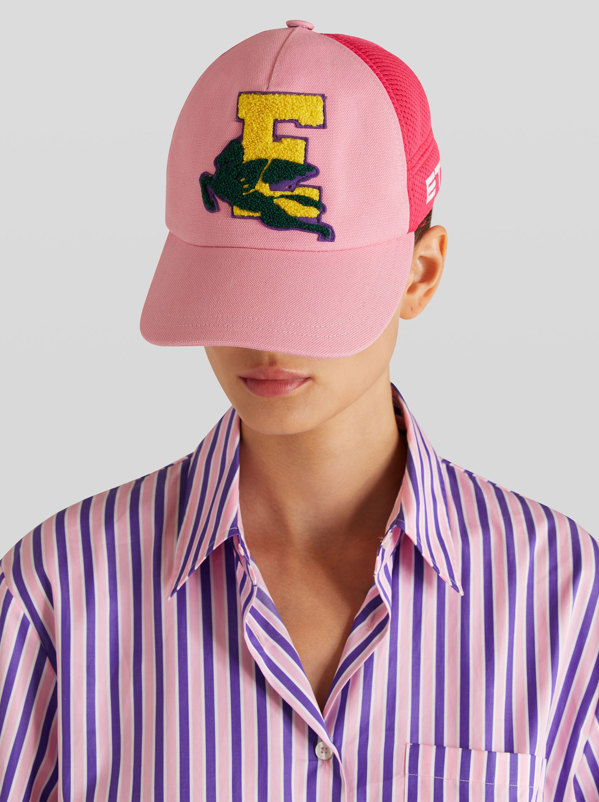 COTTON HAT WITH ETRO LOGO - 2