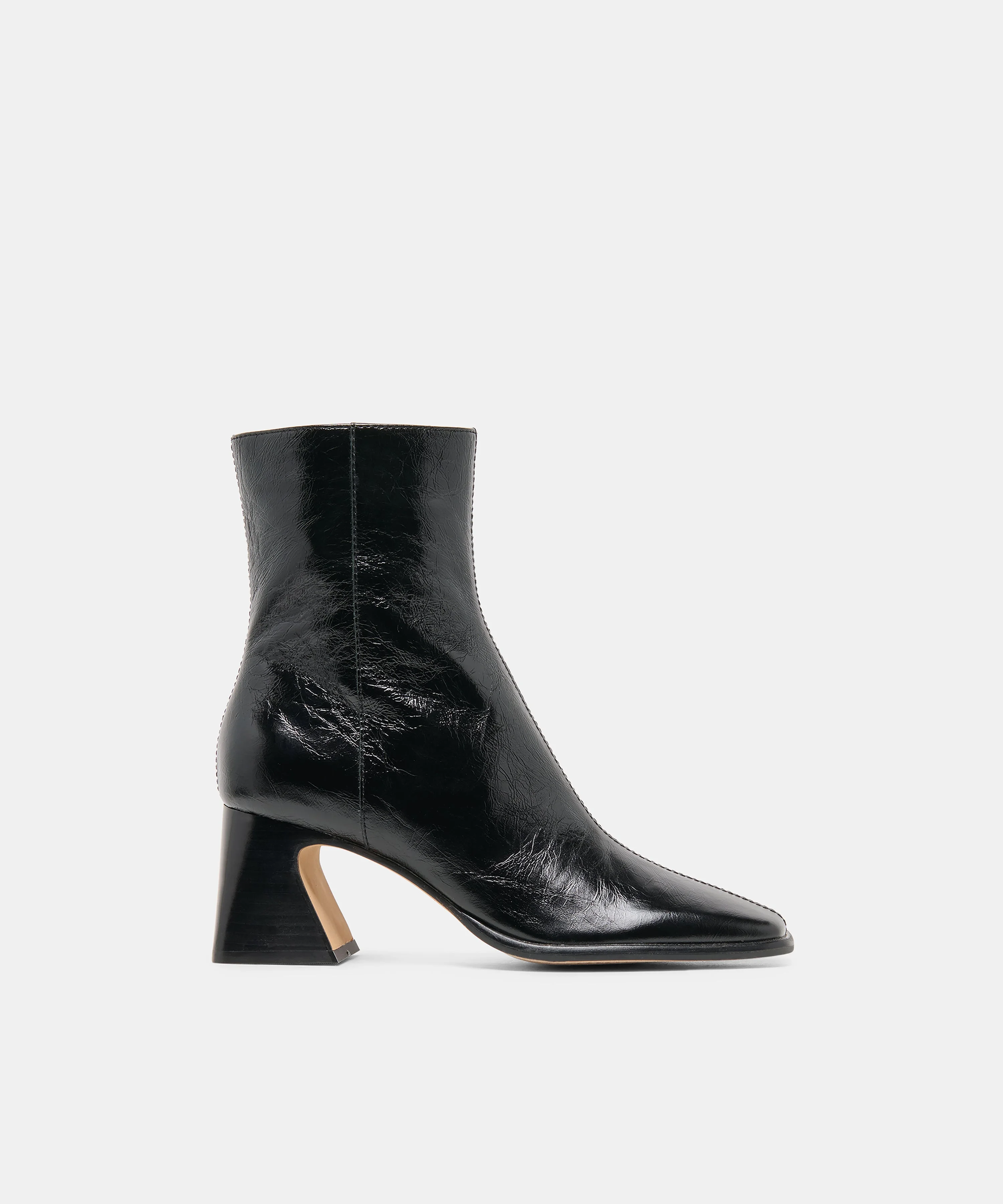 CECELA BOOTIES MIDNIGHT CRINKLE PATENT - 1
