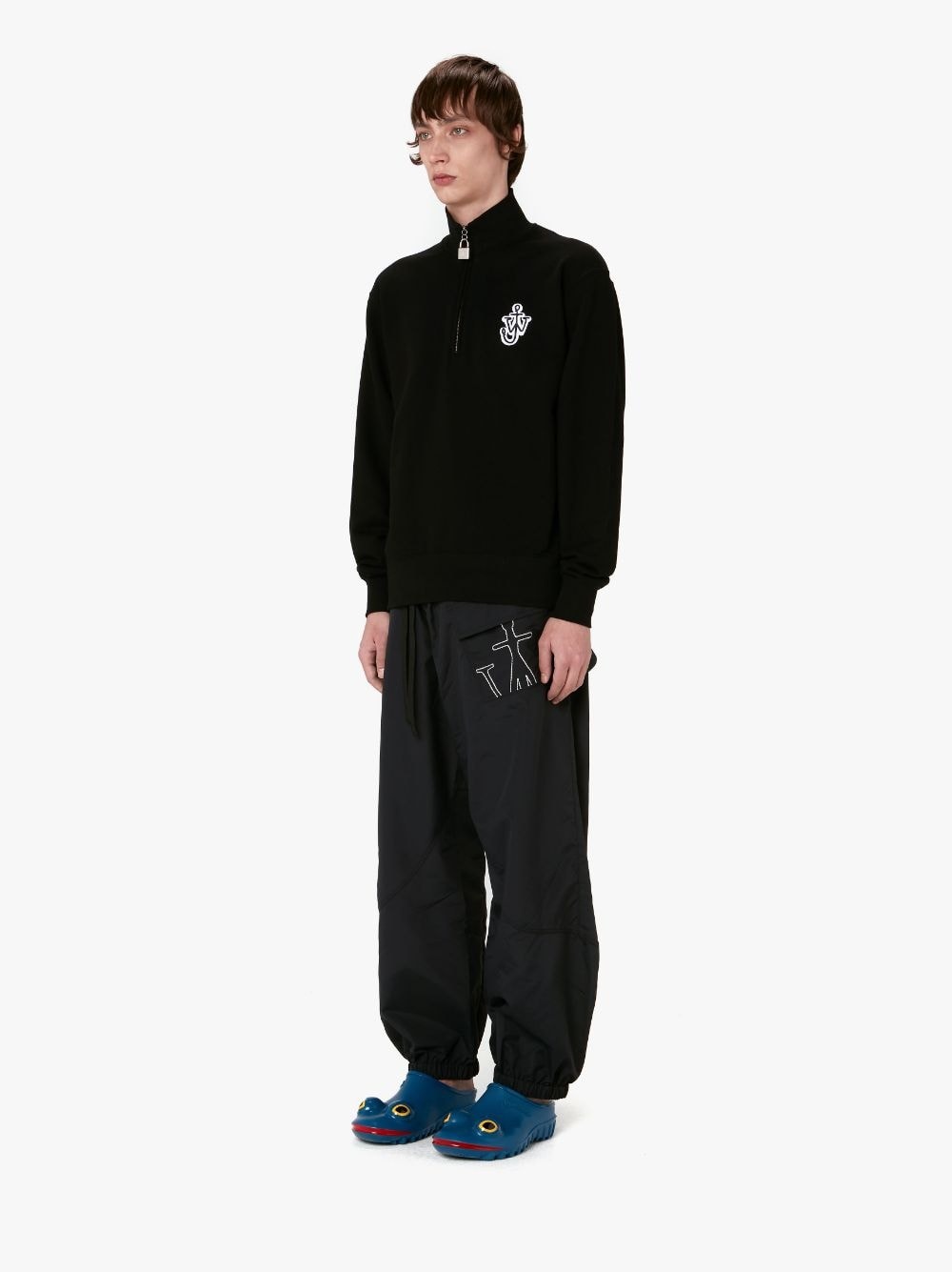 jwアンダーソン JW Anderson PADLOCK HALF ZIP SWEATSHIRT | REVERSIBLE