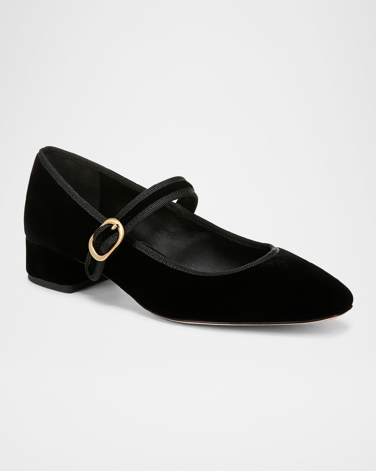 Cade Velvet Mary Jane Ballerina Pumps - 2