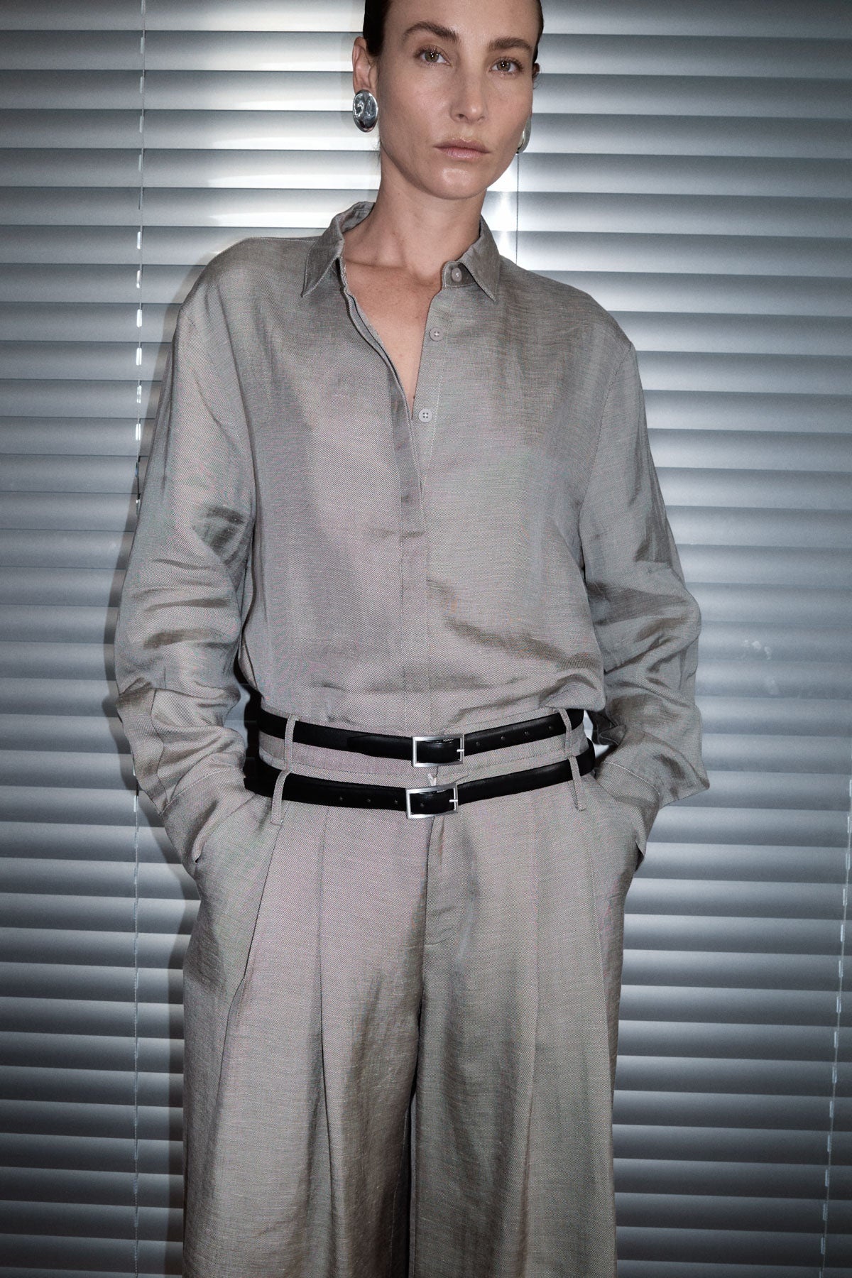 Melange Classic Shirt - Rye - 9