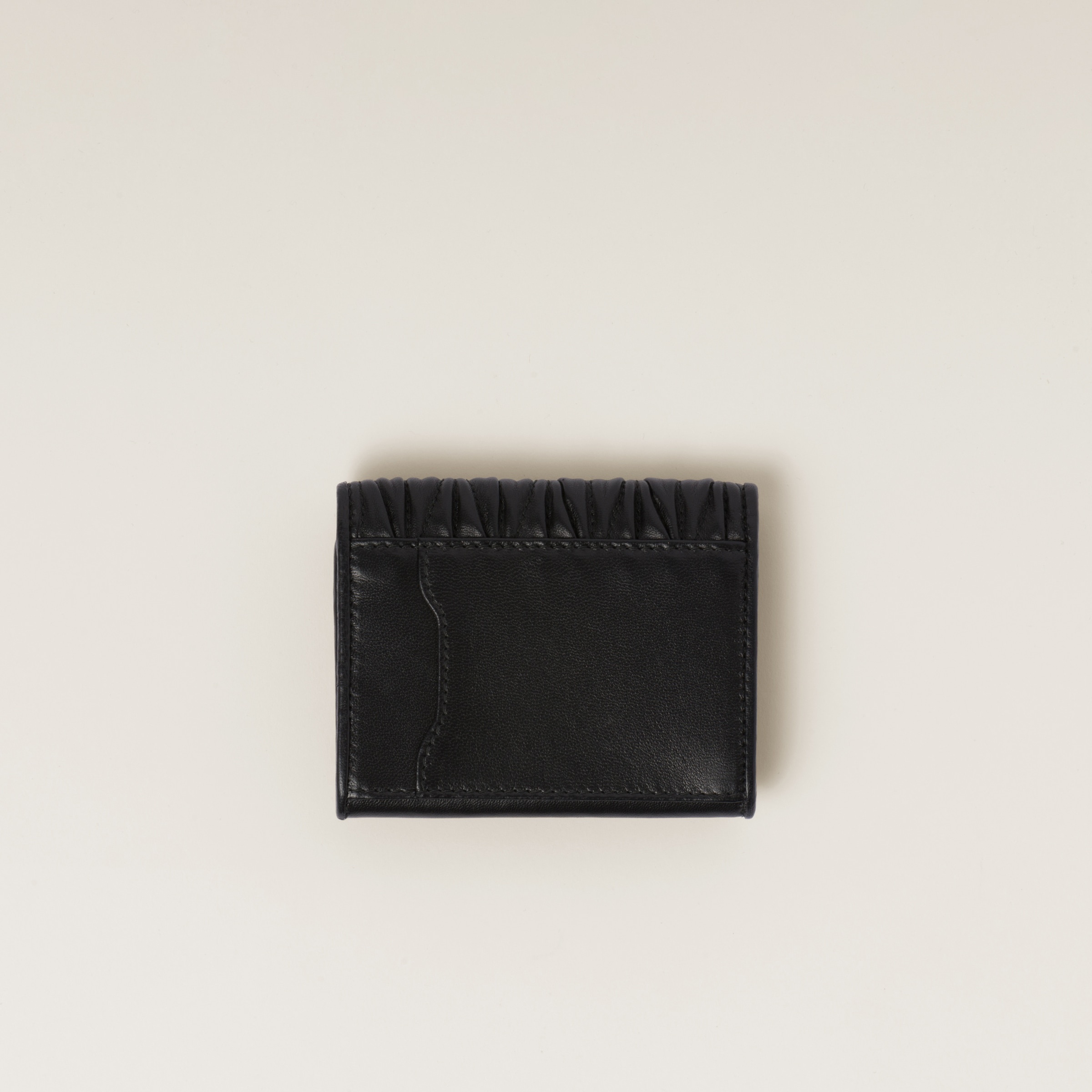 Matelassé nappa leather card holder - 2