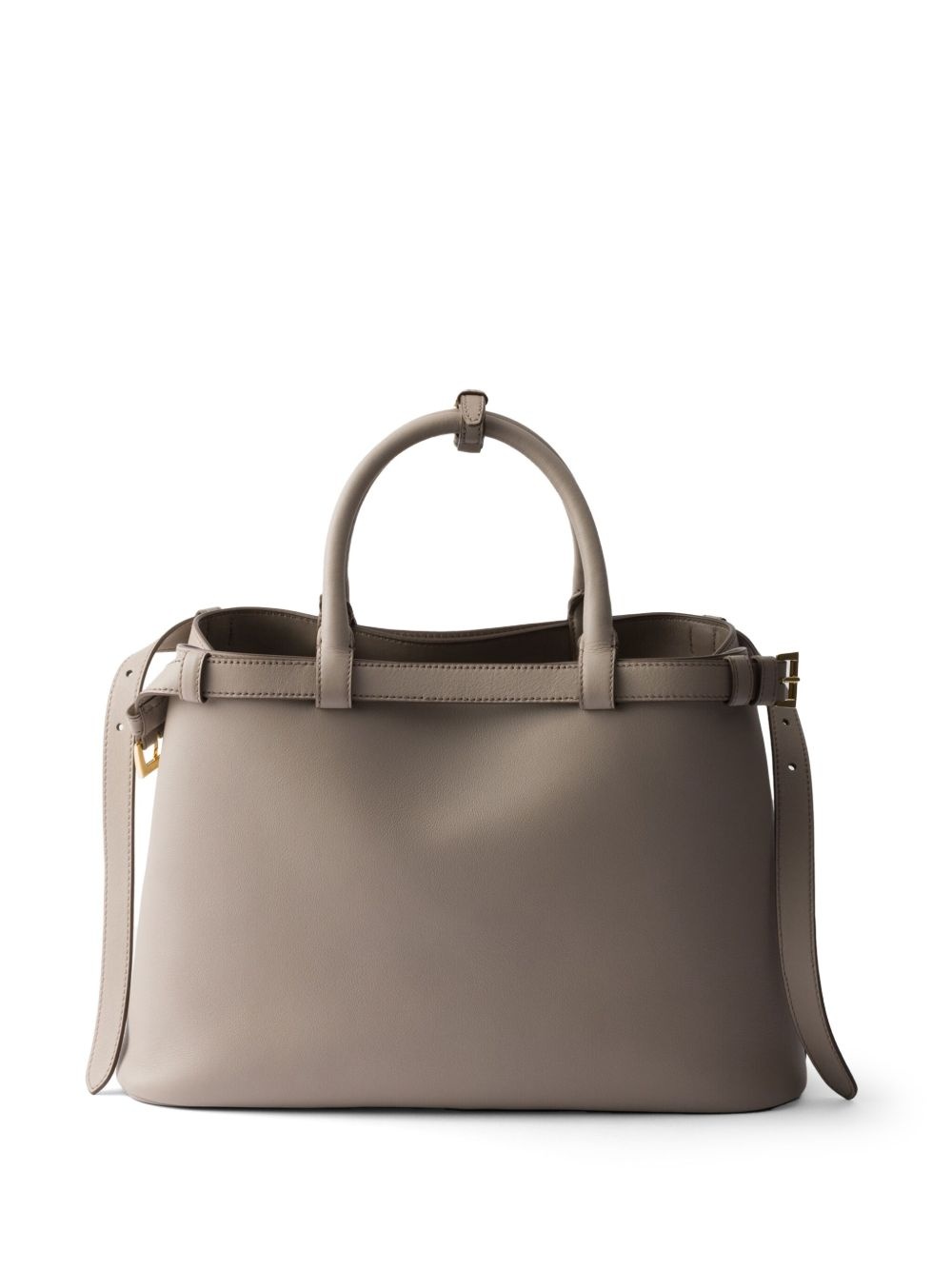 medium belted leather handbag - 2