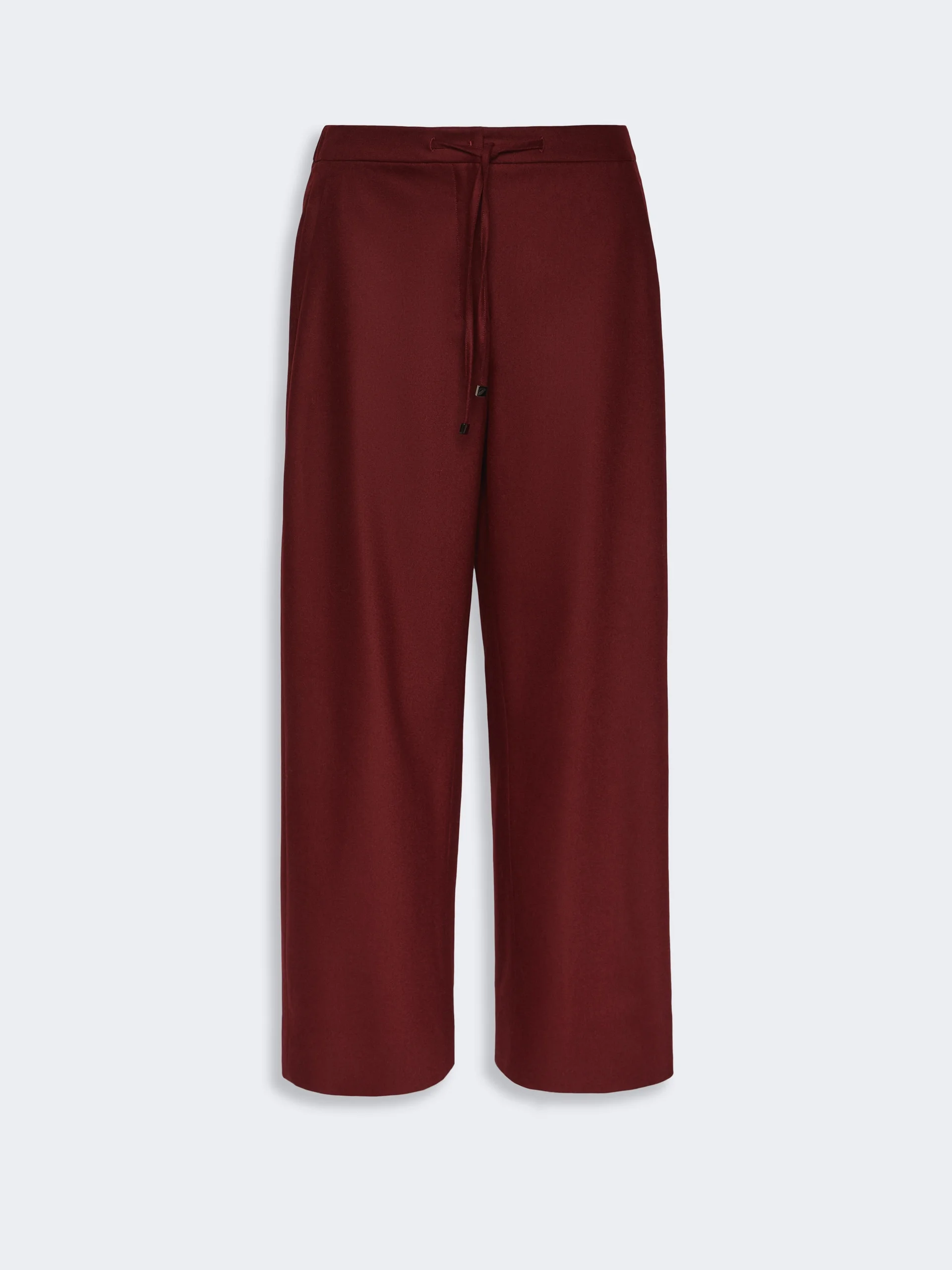 FLORIA Stretch wool joggers - BORDEAUX - 1