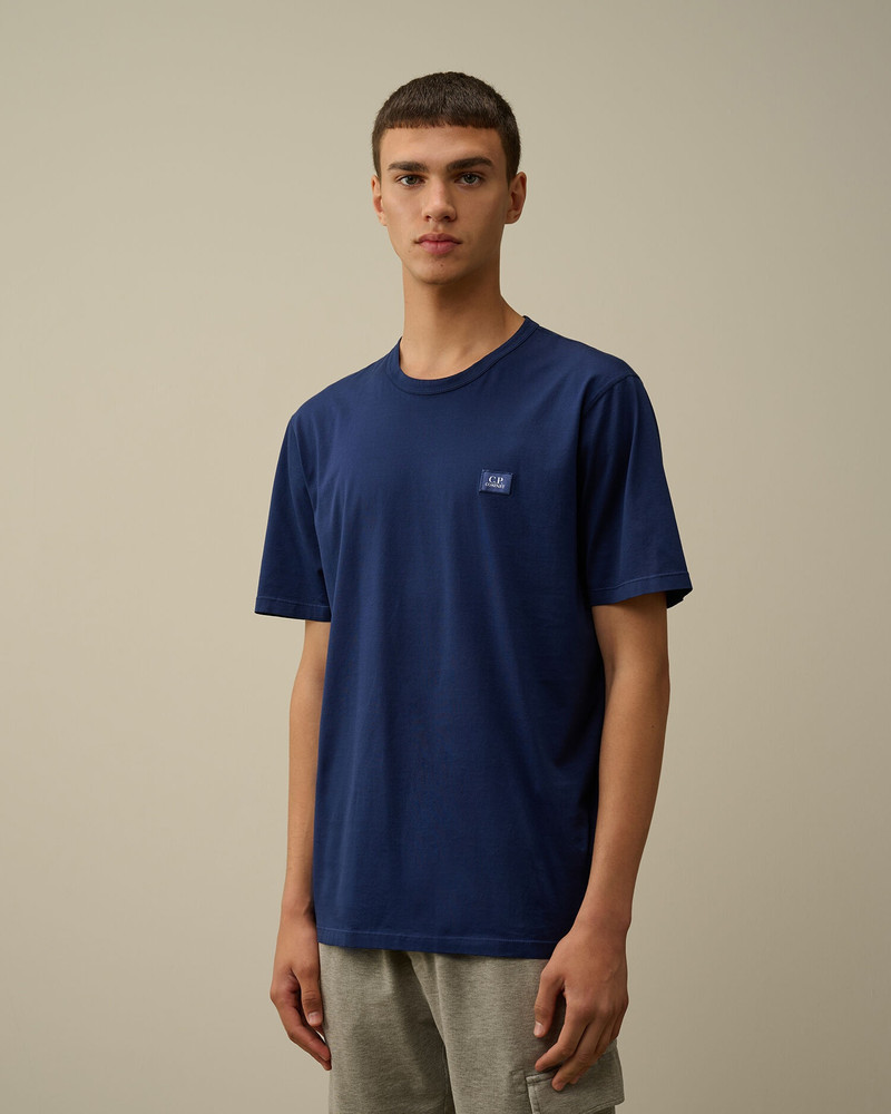 C.P. Company Mercerized 70/2 Jersey Gasato Logo Patch T-Shirt outlook