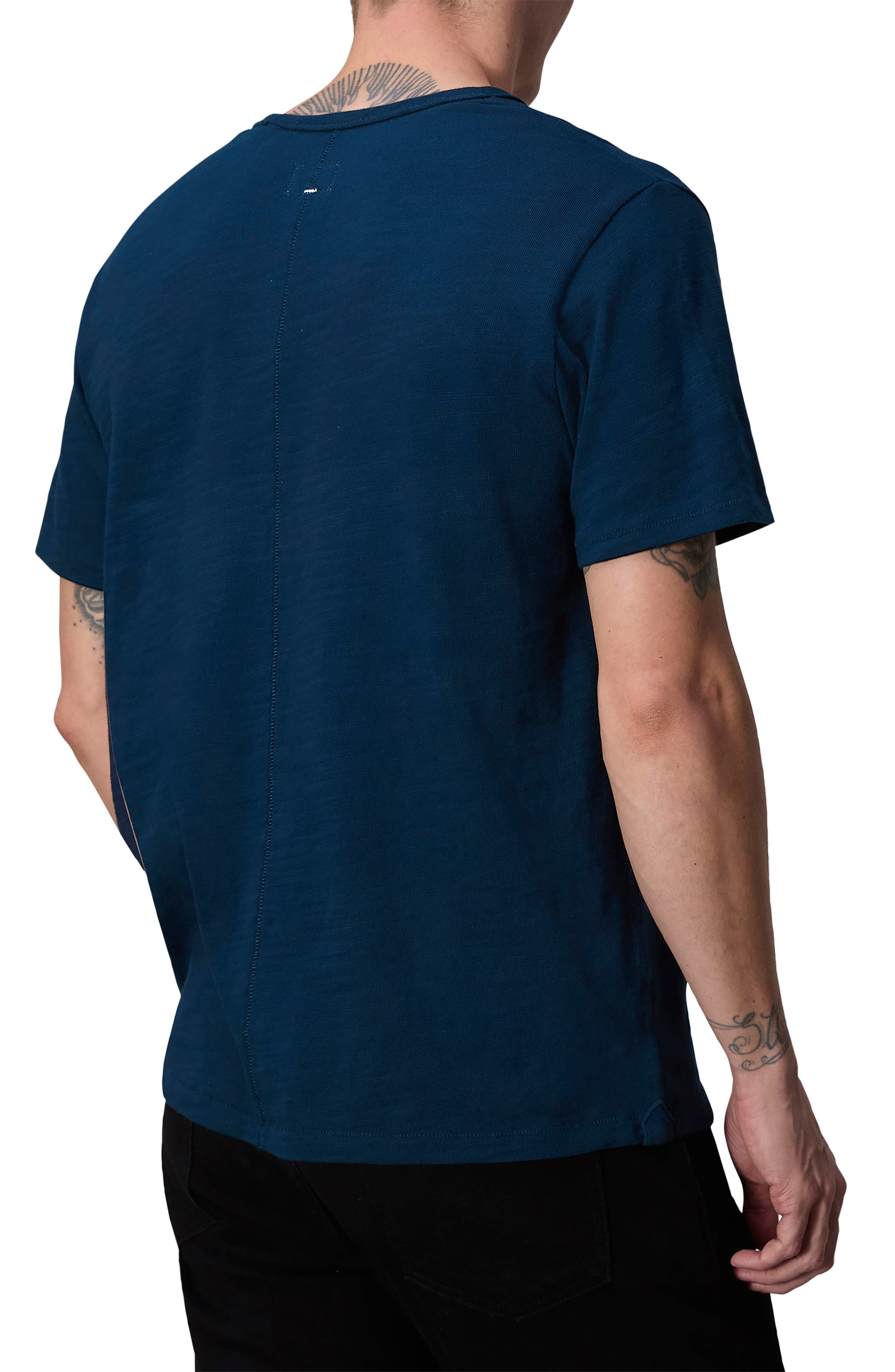 rag & bone Men's Classic Flame Slub Cotton T-Shirt in Navy at Nordstrom - 2