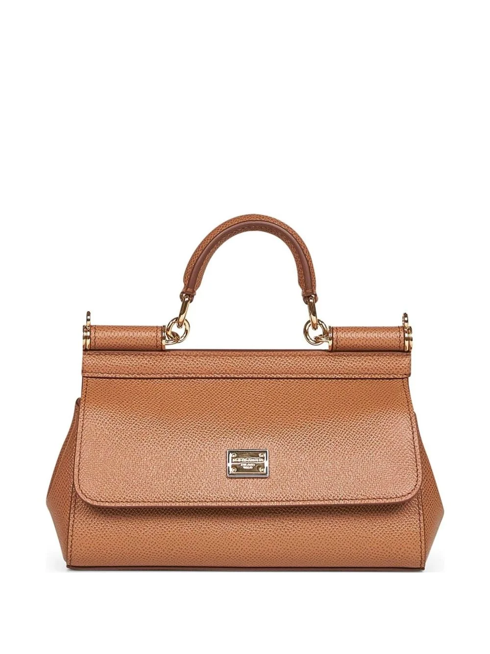 dauphine calf leather top handle bag - 1