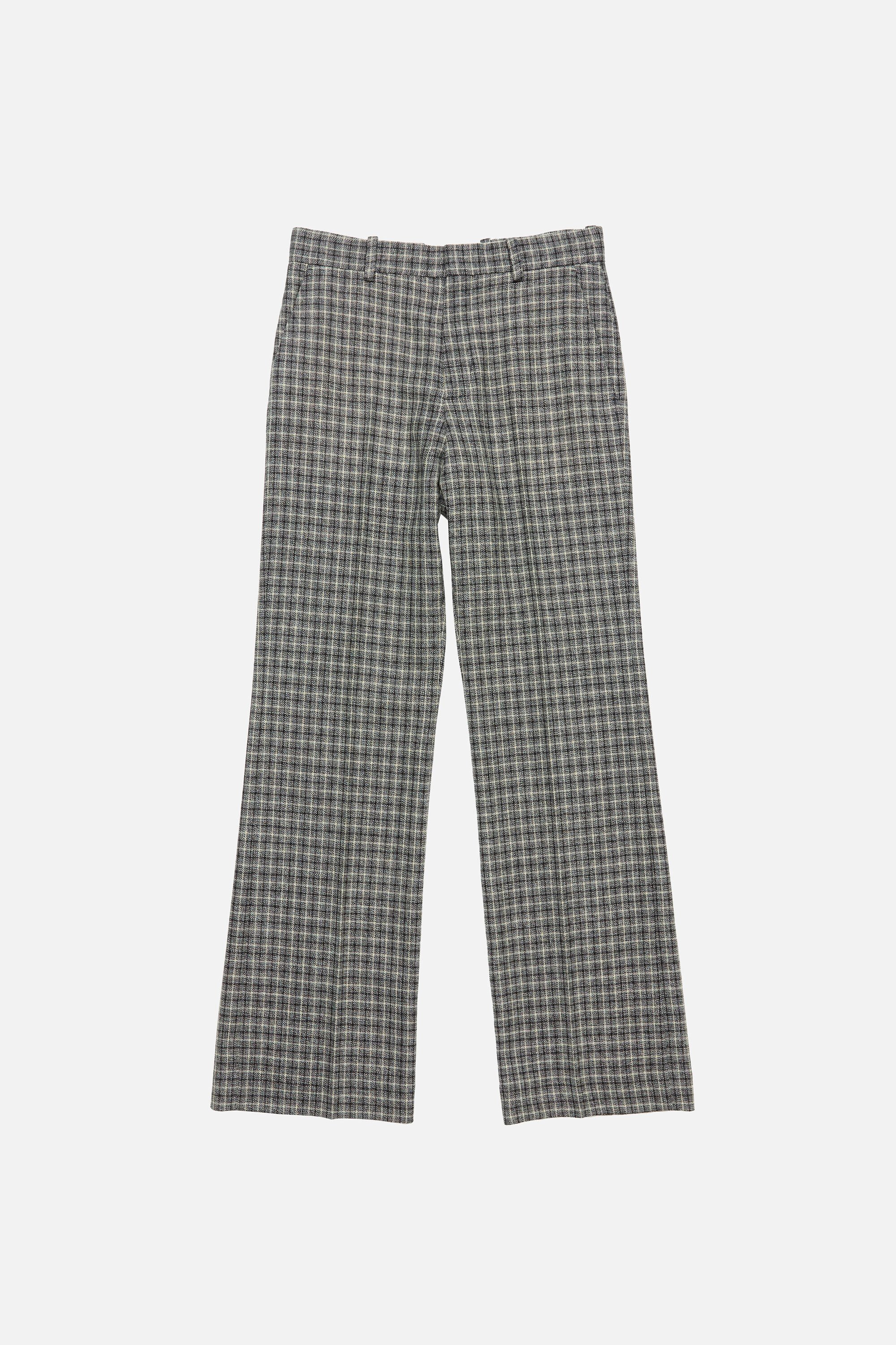 Wool check trousers - Black/white - 6