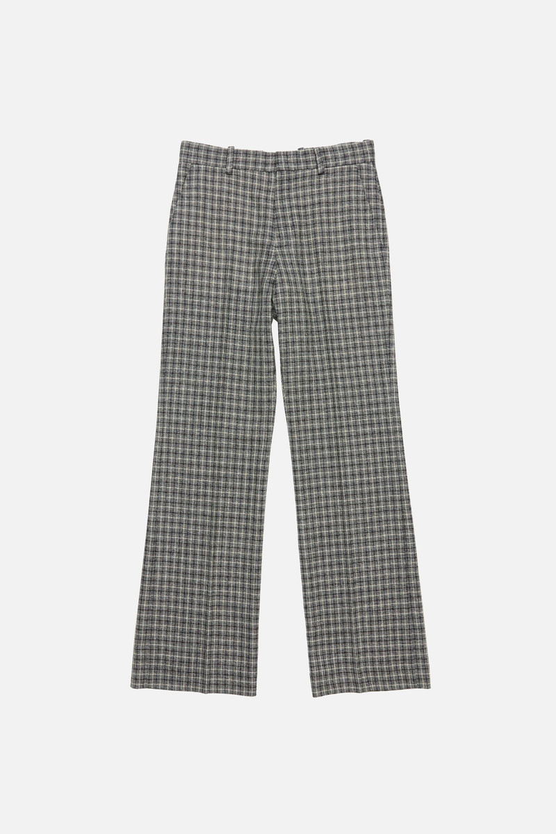 Wool check trousers - Black/white 6