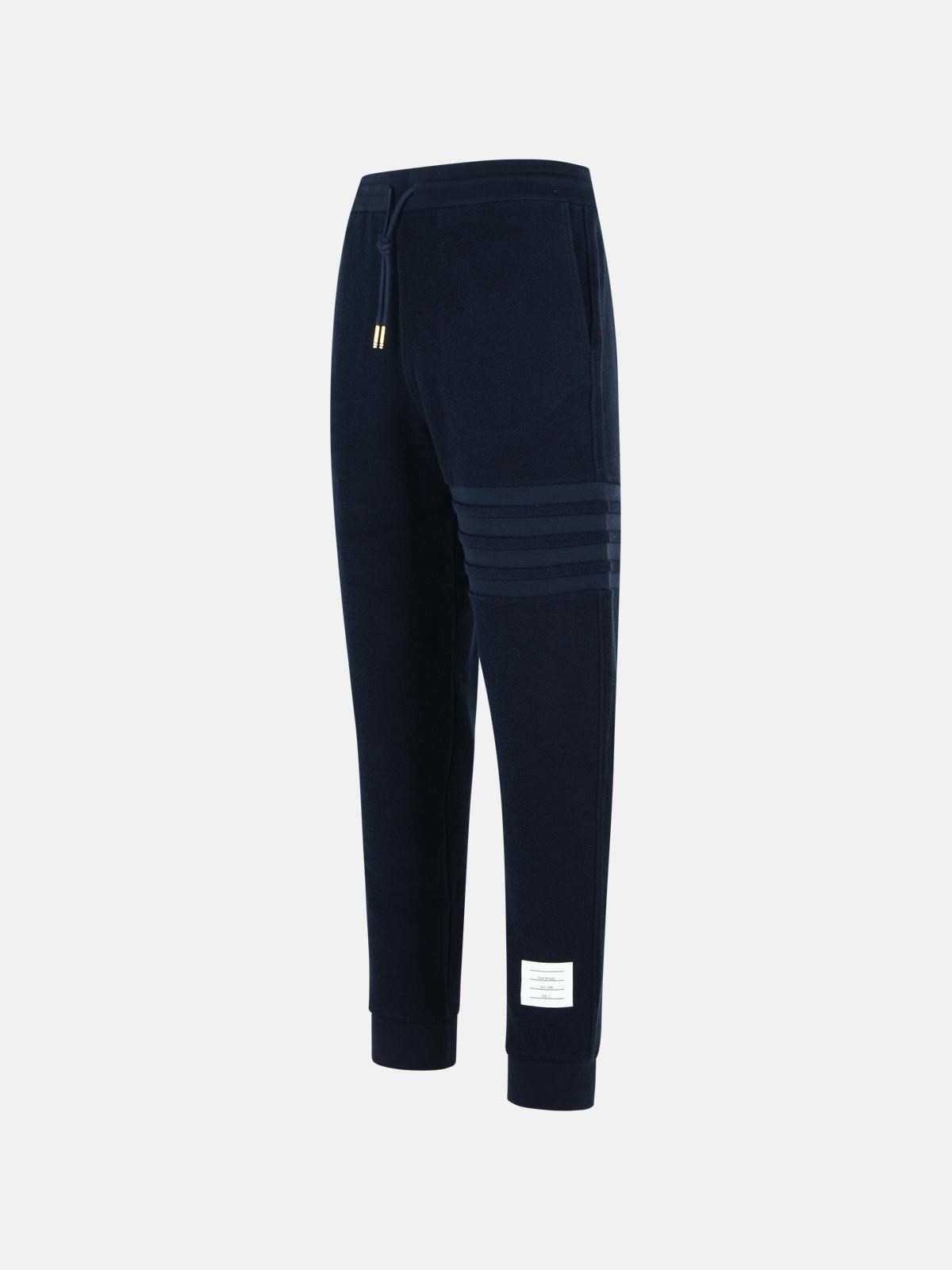 'JOGGER' NAVY COTTON PANTS - 2