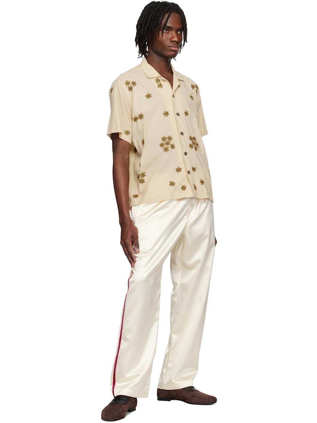 【関税込み】Bode オフホワイト Redtail Pajama トラウザーズ BODE Off-White Redtail Pyjama Pants | REVERSIBLE