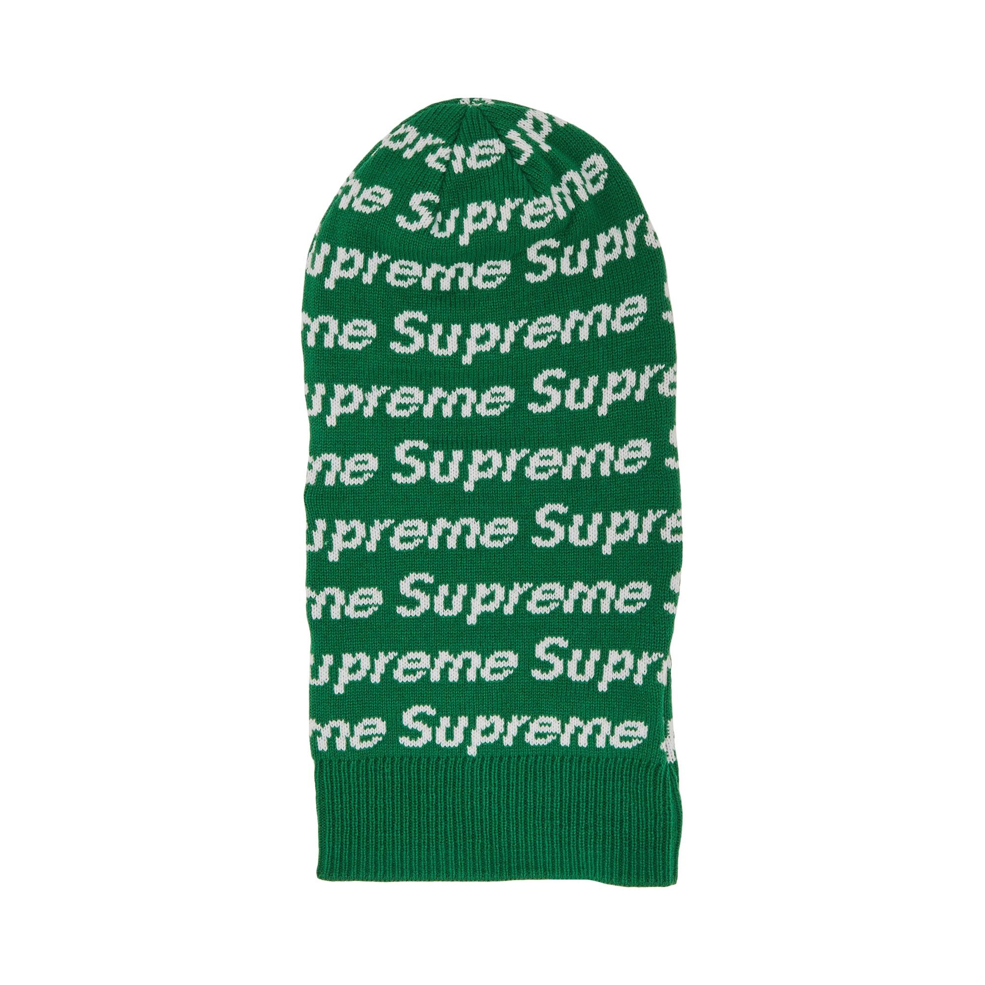 Supreme x New Era Repeat Balaclava 'Green' - 2