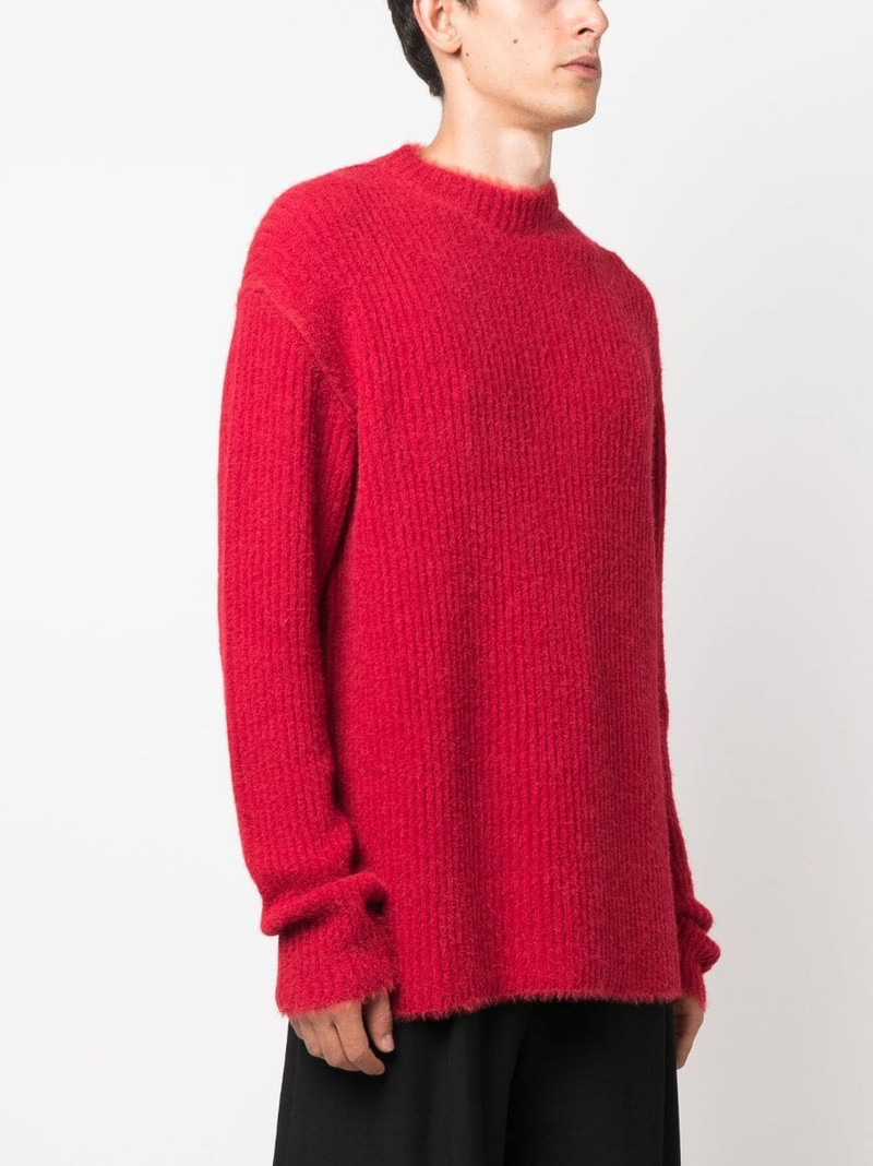 ribbed brushed-effect jumper 3
