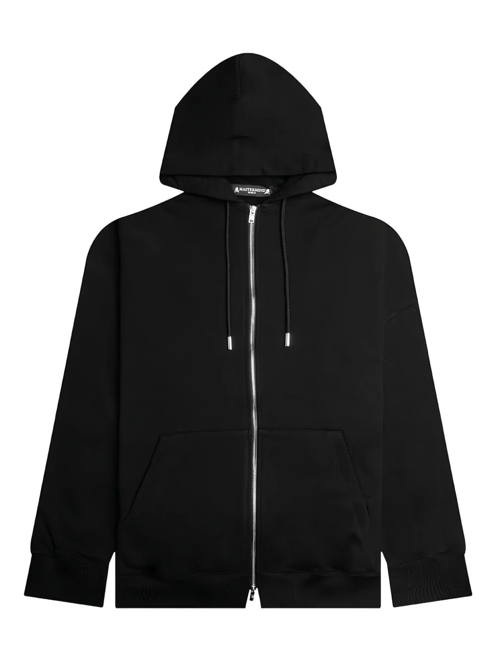 skull-print zip-up hoodie - 1