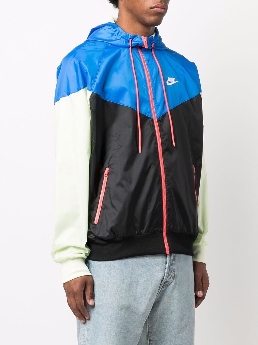 colour-block windbreaker - 3